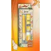 Doğa Desenli Deep Kalem, Deep Silgi ve Deep Min, 0.7 mm, Hardal Sarısı
