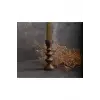 Doğal Ahşap Şamdan, Kayın Ağacından, Tekli