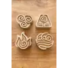 Doğanın 4 elementi Tahta Baskı Ahşap Baskı Kalıbı