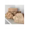 Doğanın 4 elementi Tahta Baskı Ahşap Baskı Kalıbı