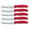 Domates bıçağı, ekmek bıçağı, sofra bıçağı seti, 5 parça, Swiss Classic (siyah)