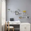 Duvar Rafları, 3lü Set, U Şeklinde Yüzer Raflar, Mdf, Beyaz, Lws40Wt