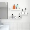 Duvar Rafları, 3lü Set, U Şeklinde Yüzer Raflar, Mdf, Beyaz, Lws40Wt
