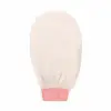 Ekru Banyo Duş Kesesi Peeling Eldiveni %100 Floş İpek Unisex