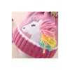 Eldiven, Unicorn Aplikeli Örme Bere ve İkili Set
