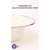 Emaye Cupid Çukur Makarna Salata Tabağı