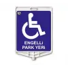 Engelli Park Yeri Dikdörtgen Uyarı Levhası