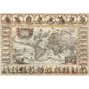 Eski Dünya Haritası 1000 Parça Puzzle