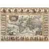 Eski Dünya Haritası 1000 Parça Puzzle