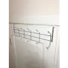 Eski Tip Dar Kulaklı Kapı Arkası Askısı, 2 Adet, Eski Tip Kapı Askısı, 12 Topçuklu, Paslanmaz Kapı Üzeri Askısı, Dar Kapı Askısı