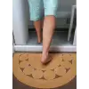 EV BANYO MUTFAK ODA BALKON KAPI ÖNÜ PASPASI JÜT HALKA DESENLİ PASPAS E