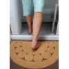 EV BANYO MUTFAK ODA BALKON KAPI ÖNÜ PASPASI JÜT HALKA DESENLİ PASPAS E