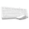 F1010 Q USB Türkçe FN-Multimedya Klavye + Optik 1600DPI Beyaz Mouse Set