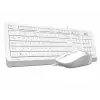 F1010 Q USB Türkçe FN-Multimedya Klavye+Optik 1600DPI Beyaz Mouse Set