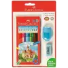 Faber Castell Kuru Boya 12li + Silgi +Kalem Traş hediyeli