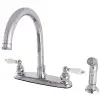 FB7791PLSP Victorian 8 inç Centerset Mutfak Bataryası, Krom