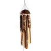 Feng Shui Coconat Bambu Rüzgar Çanı 45 cm Orta Boy