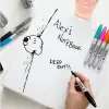 Fine Permanent Markör 4lü Paket, Pastel Renkler