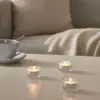 FINSMAK Tealight tutucu, şeffaf cam 3,5 cm