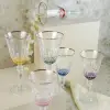 Fiona 6lı Uzun Kadeh Platin 300 ml
