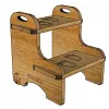 Flat-Pack Ahşap Çocuk Montessori Yükseltici Basamak Merdiven Meşe