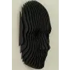 FlatForm Echo Parametrik Yüz Duvar Dekoru – 3D Katmanlı Modern Duvar Heykeli