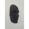 FlatForm Echo Parametrik Yüz Duvar Dekoru – 3D Katmanlı Modern Duvar Heykeli