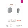 FLİP 2Lİ BANYO SETİ - GRİ
