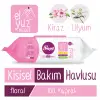 Floral Kişisel Bakım Havlusu 100 Yaprak