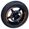 Floresan Turuncu Moto GP İç Jant Şeridi Stickerı