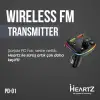 FM Transmitter Modülatör Araç Fast Quick Charge Hızlı Şarj Flash Bellek Micro SD MP3 Player 12-24 V PD 20W (PD 01)