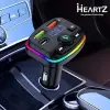 FM Transmitter Modülatör Araç Fast Quick Charge Hızlı Şarj Flash Bellek Micro SD MP3 Player 12-24 V PD 20W (PD 01)