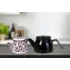 Forte Black Mini Model Emaye Çaydanlık