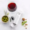 Fresh & Save Vakumlu Şarap Tıpası Seti, 3 Parça, Gri