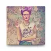 Frida Kahlo Punk Tablosu - 90x90 cm