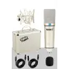 Functional Paket-3 Stüdyo Ekipmanları Mikrofon 4 Çıkış Ses Kartı Full Set