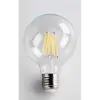 G95 Rustik LED Ampül, Şeffaf Camlı, Sarı Işık, E27 Duy