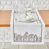Galata Siyah Peçete Runner Seti