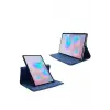 Galaxy Tab S7 T870 ile Uyumlu Dönebilen Standlı Kılıf-Mor 3