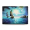 Gece Deniz Manzarası Tablosu - 140x100cm