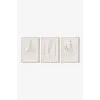 Gerçek Ahşap Çerçeveli 3 Parça 3D Poster Tablo Seti - 3DARTSOHOSET61-3348