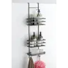 Geseus Üç Katlı Asmalı Banyo Duş Rafı Siıyah LM580