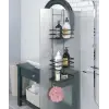 Geseus Üç Katlı Asmalı Banyo Duş Rafı Siıyah LM580