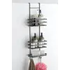 Geseus Üç Katlı Asmalı Banyo Duş Rafı Siıyah LM580