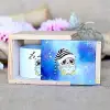 giftmoda Ahşap Kutusunda Sevimli Baykuş Kupa Bardak