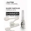 Glitter Yarı Transparan Parlak Bitişli Simli Oje 11 ml | 26 Snow Globe