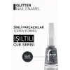 Glitter Yarı Transparan & Parlak Bitişli Simli Oje