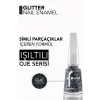 Glitter Yarı Transparan & Parlak Bitişli Simli Oje