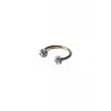Gold Taşlı Top Piercing