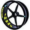 Gp Flag Damalı Floresan Sarı İç Jant Şeridi Sticker